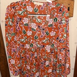 Kimono Floral Orange